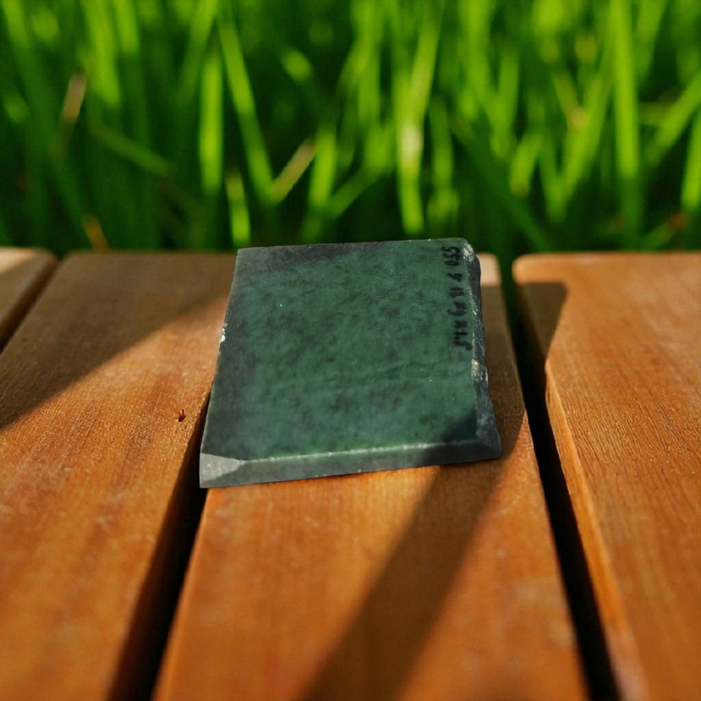 Natural Rough Green Nephrite Jade Slab 1.21 lb