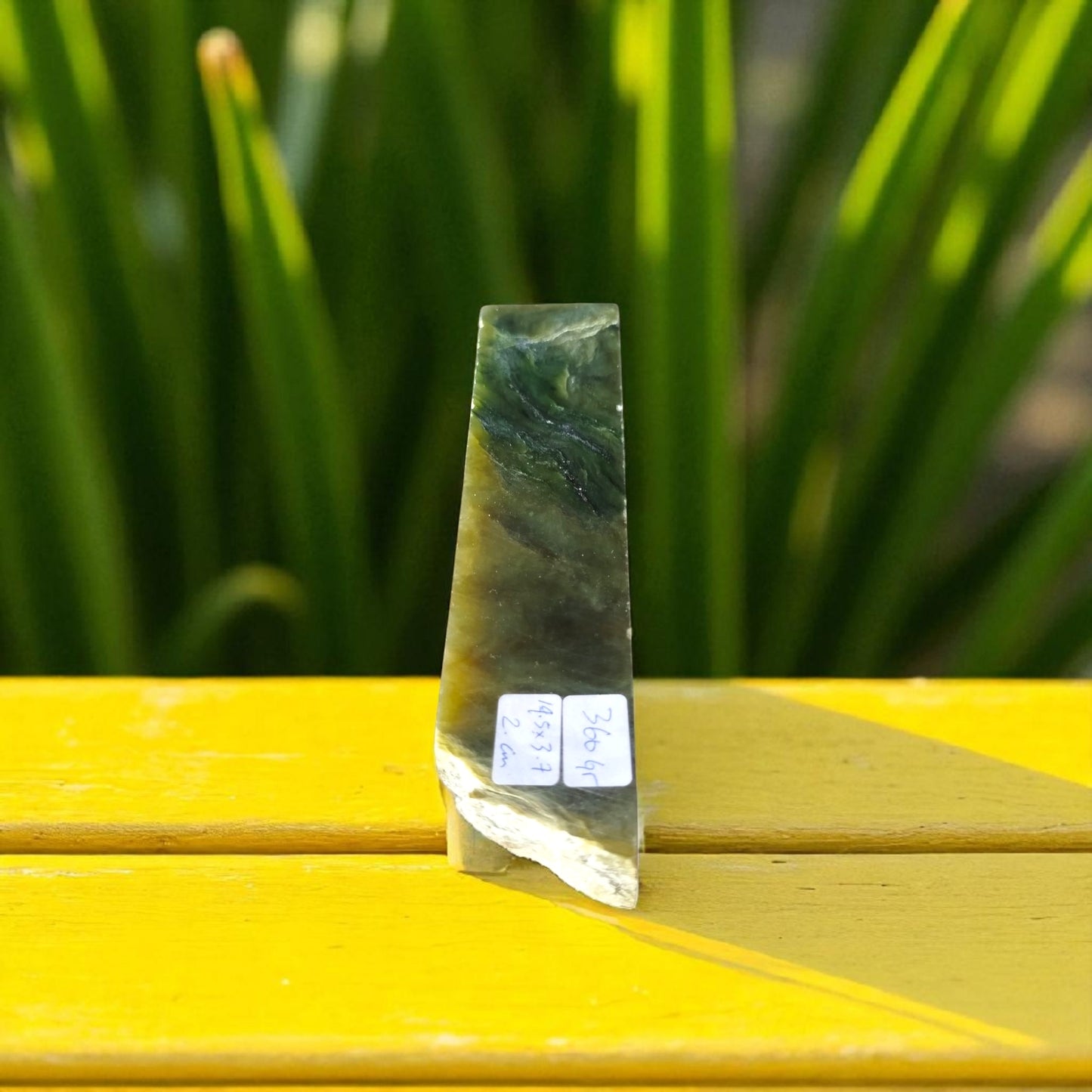 Natural Rough Green Nephrite Jade Slab 360 Grams
