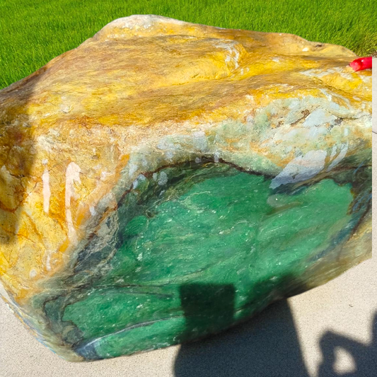 Natural Rough Green Nephrite Jade 394 Kg