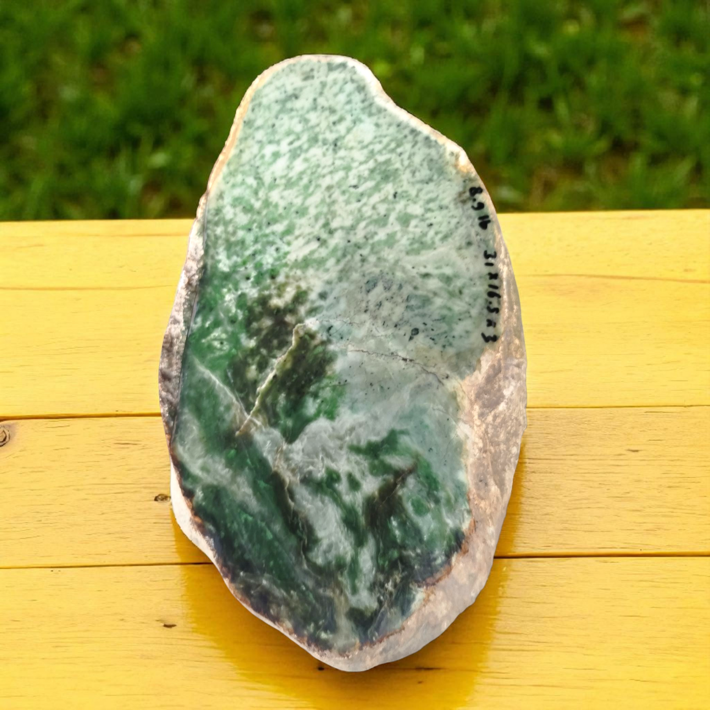 Natural Rough Green Nephrite Jade Slab 8.9 lb
