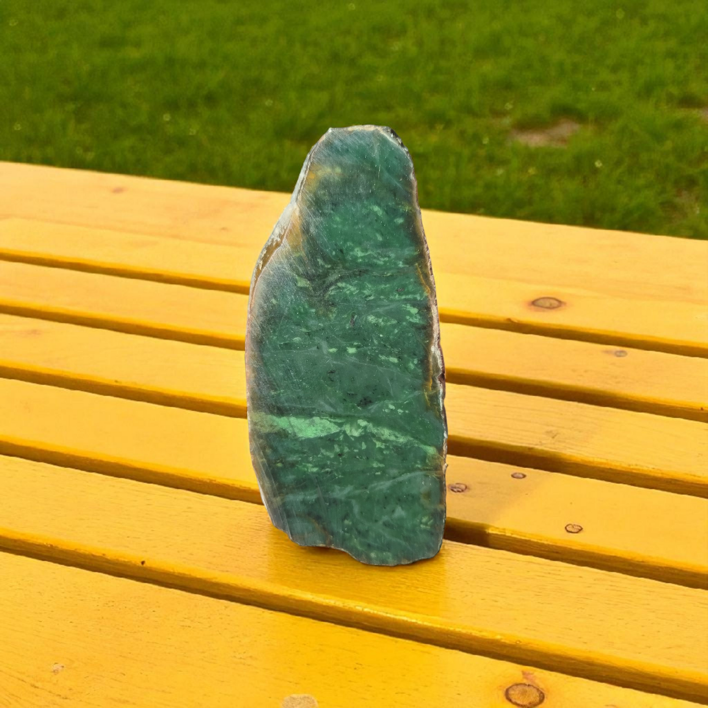 Natural Rough Green Nephrite Jade Slab 1 lb