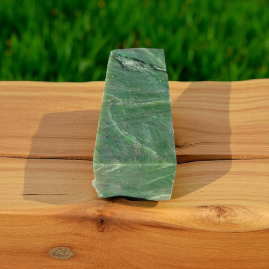 Natural Rough Green Nephrite Jade Block 1.32 lb