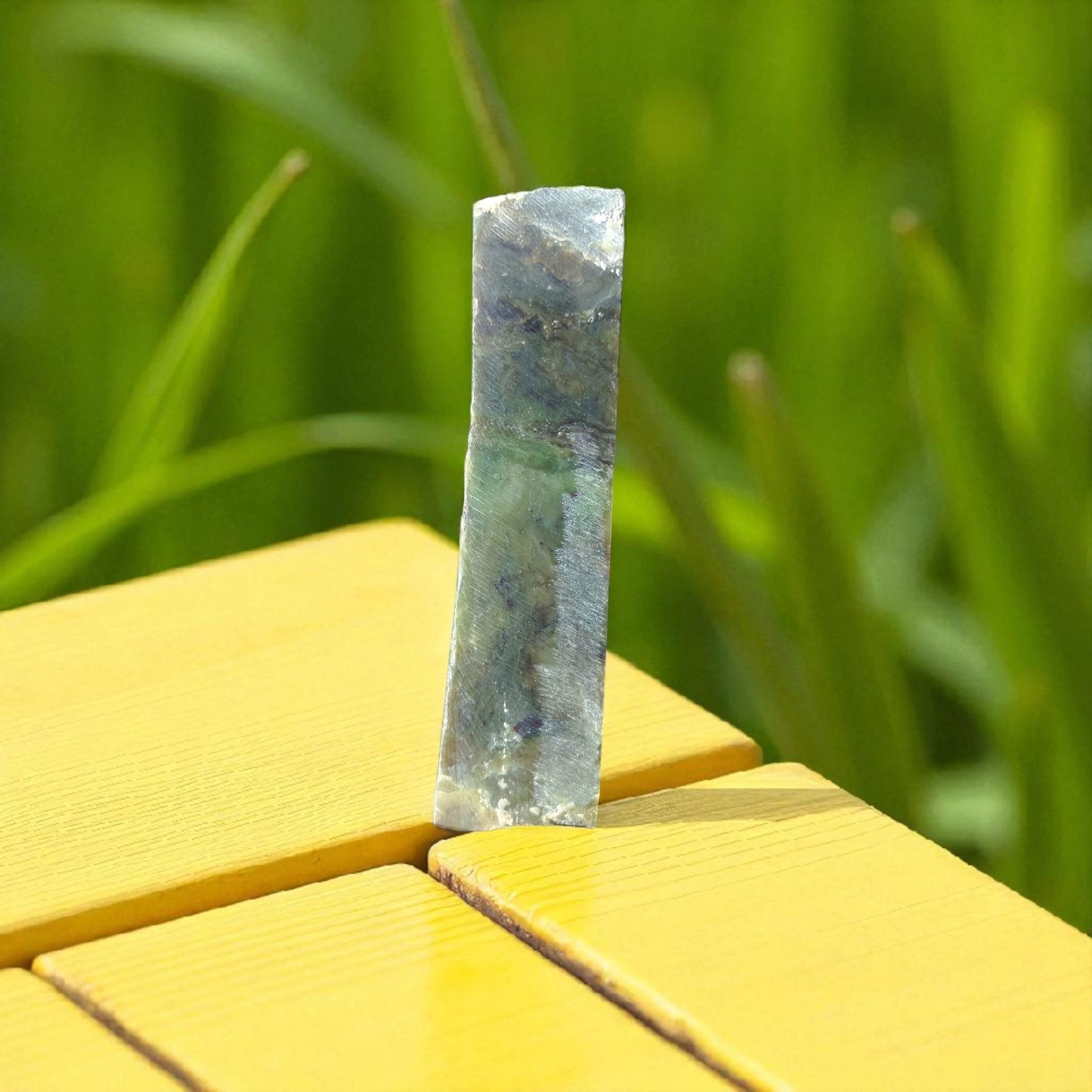 Natural Rough Green Nephrite Jade Slab 452 Grams