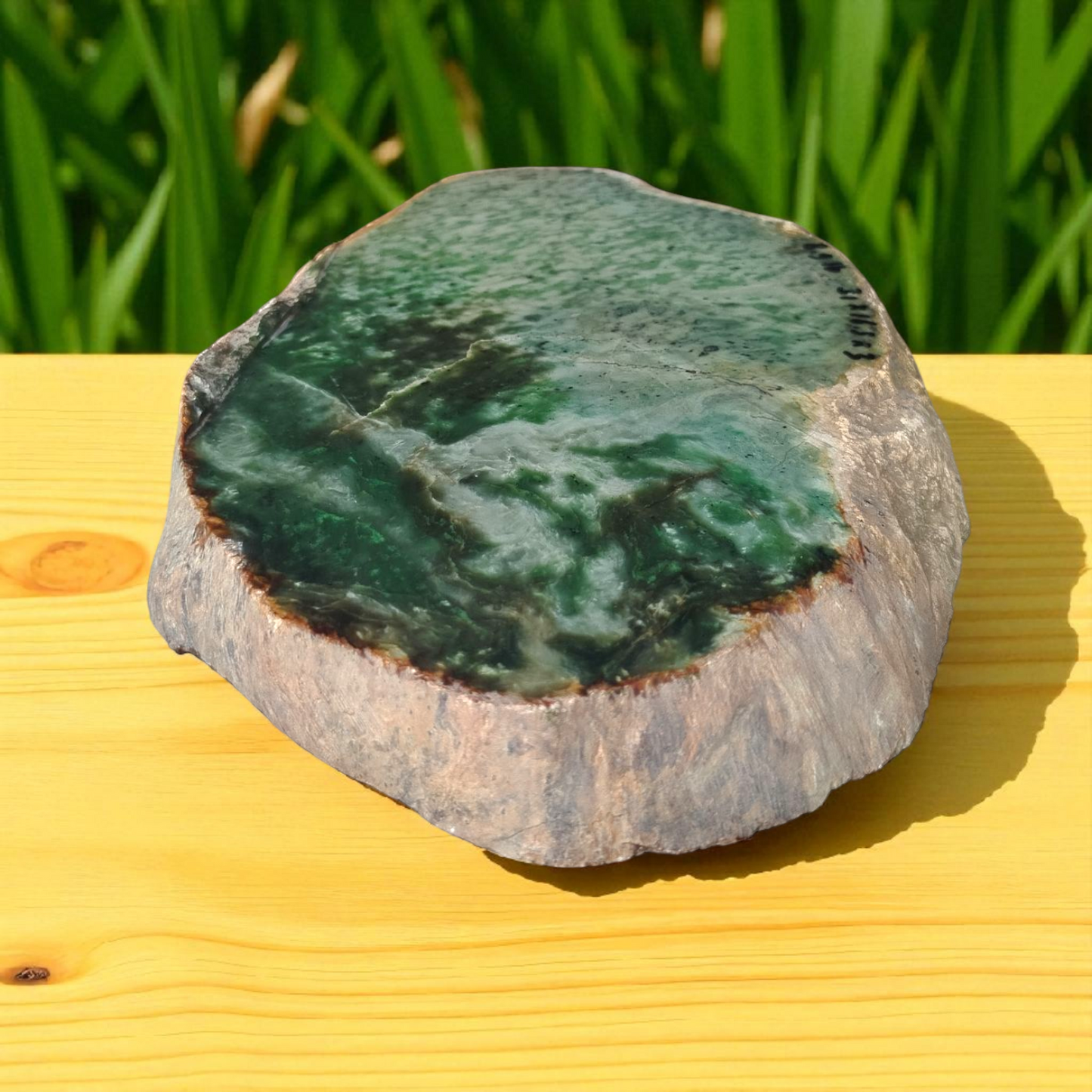 Natural Rough Green Nephrite Jade Slab 8.9 lb