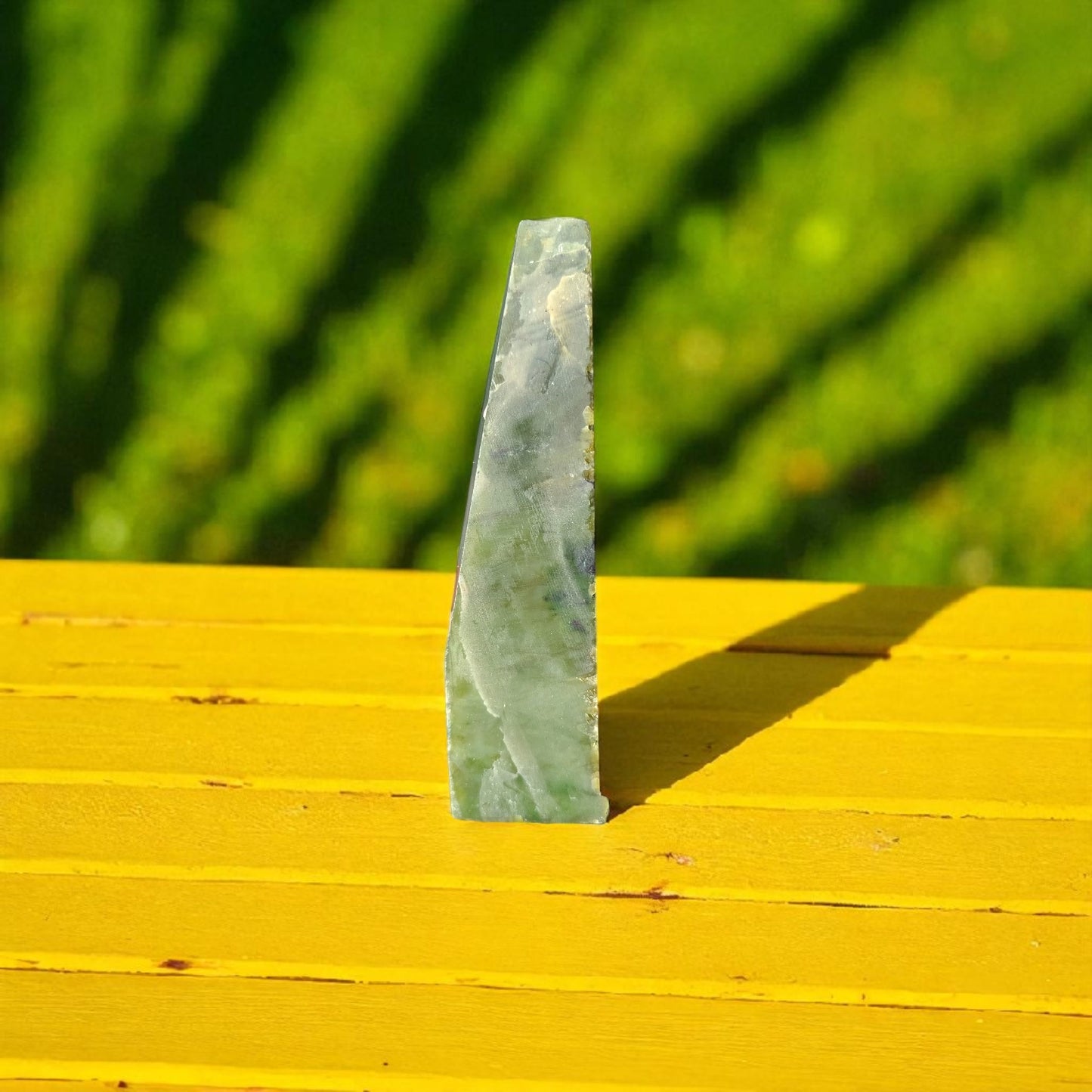 Natural Rough Green Nephrite Jade Slab 450 Grams